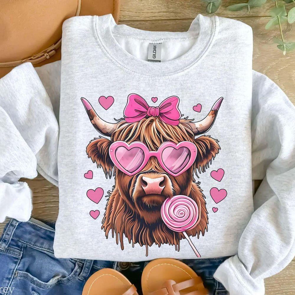 Valentines Day Highland Cow Vuitino Shirt Valentines Day Highland Cow Vuitino Shirt